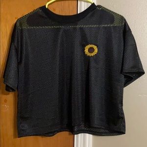 Jersey style crop top